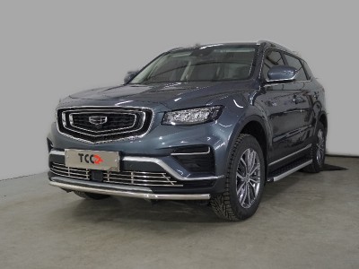 Защита передняя нижняя 42,4 мм для Geely Atlas PRO 1.5L 4WD 2021 – н.в. EXEEDLX22-09