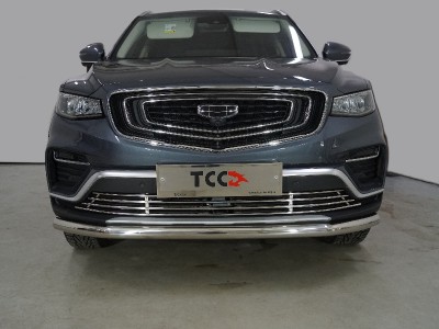Защита передняя нижняя 60,3 мм для Geely Atlas PRO 1.5L 4WD 2021 – н.в. GEELEATLP21-16