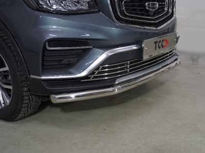 Защита передняя нижняя 60,3 мм ТСС для Geely Atlas PRO 1.5L 4WD 2021 – н.в.