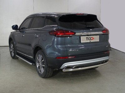 Защита задняя центральная 60,3 мм для Geely Atlas PRO 1.5L 4WD 2021 – н.в. GEELEATLP21-20