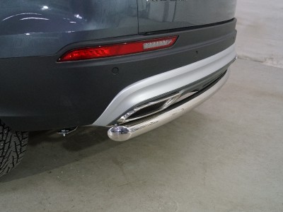 Защита задняя центральная 60,3 мм ТСС для Geely Atlas PRO 1.5L 4WD 2021 – н.в.