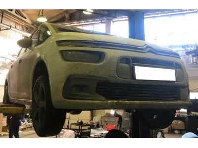 Защита картера и КПП сталь 2 мм для CITROEN C4 Grand Picasso/Jumpy 2016 - 2018