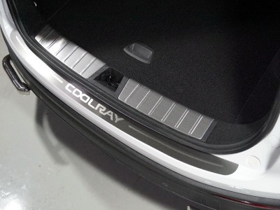 Накладка на задний бампер лист шлифованный надпись Coolray  для Geely Coolray № GEELCOOL20-06