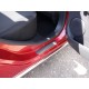 Накладки на пороги шлифованный лист 4 штуки ТСС для Renault Sandero Stepway 2018-2021