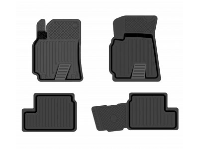 Коврики салона Rezkon резиновые 4 штуки для Chery Tiggo T11 № 1011020200