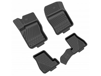 Коврики салона Rezkon резиновые 4 штуки для Ford Focus 3 № 1016010200