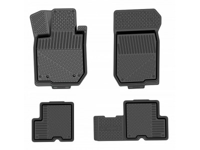 Коврики салона Rezkon резиновые 4 штуки для Renault Logan № 1029015100