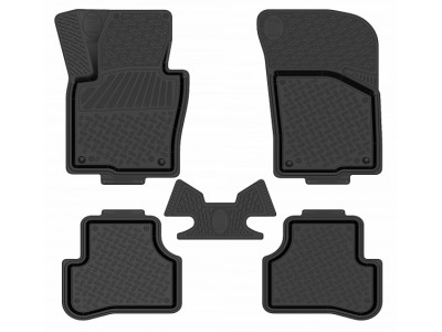 Коврики салона Rezkon резиновые 4 штуки для Volkswagen Jetta 6 № 1035010100