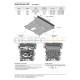 Защита картера и КПП Автоброня, сталь 2 мм для Nissan Terrano/Renault Duster/Arkana/Kaptur/Arkana 2010-2021