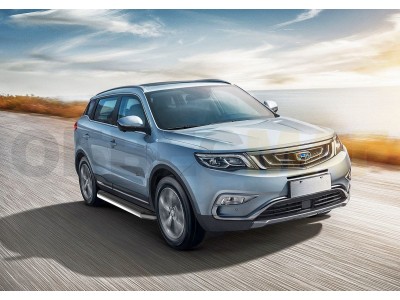 Пороги алюминиевые Rival Premium для Geely Atlas № A173ALP.1903.2