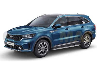 Пороги алюминиевые Rival Premium для Kia Sorento № A180ALP.2806.1