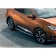 Пороги алюминиевые Rival Premium для Nissan Murano 2016-2021