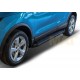 Пороги алюминиевые Rival Black для Nissan Qashqai/X-Trail/Renault Koleos 2015-2021