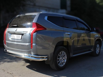 Защита задняя с уголками 76-43 мм для Mitsubishi Pajero Sport № MPS16_3.1
