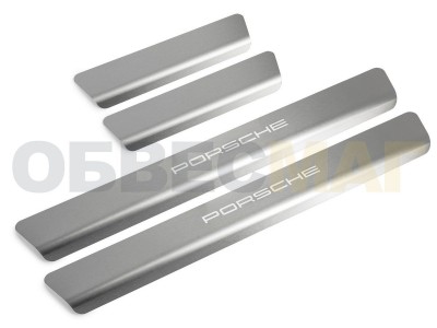 Накладки на пороги Rival с надписью, 4 шт для Porsche Cayenne № NP.4601.3