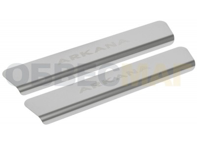 Накладки на пороги Rival с надписью, 2 шт для Renault Arkana № NP.4705.3