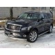 Защита передняя овальная 75х42 мм ТСС для Infiniti QX56 2010-2013