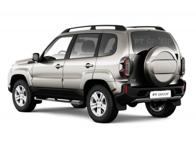 Защита порогов с накладками d=63 мм (НПС) для Lada Niva Travel 2021-, Chevrolet Niva 2009-2020, Lada Niva 2020-2021 №LNT-21-220314.00