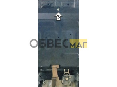Защита картера двигателя и КПП (1,5 мм, сталь) для Jac J7 2020-н.в.