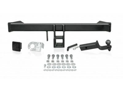 Фаркоп для Volkswagen Transporter/Caravelle/Multivan T5 фургон, микроавтобус 2003-2015, Volkswagen Transporter/Caravelle/Multivan T6 фургон, микроавтобус 2015-н.в., в т.ч. авто с парктроником съемное крепление шара под американский квадрат №VW 36B