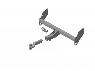 Фаркоп для Mitsubishi Pajero III 2000-2007, Mitsubishi Pajero IV 2007-2020 съемное крепление шара под американский квадрат №7121