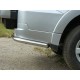 Защита заднего бампера центральная 60 мм ТСС для Mitsubishi Pajero 4 2006-2014