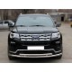Защита переднего бампера d-60+53 радиусная двойная Технотек для Ford Explorer 2017 – н.в.