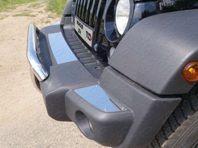 Защита переднего бампера кенгурин 60 мм  для Jeep Wrangler 5D № JEEPWRAN5D(3.6)14-03