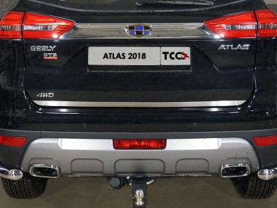 Накладка на заднюю дверь шлифованный лист для Geely Atlas № GEELEATL18-15