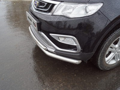 Защита передняя двойная 60-42 мм для Geely Atlas 2018-2021