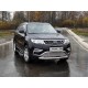 Защита передняя овальная 75х42 мм для Geely Atlas 2018-2021