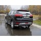 Защита задняя овальные уголки 75х42 мм для Geely Atlas 2018-2021