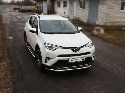 Защита переднего бампера 60 мм для Toyota RAV4 № TOYRAV15-20