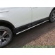 Пороги труба овальная с накладками 120х60 мм ТСС для Toyota RAV4 2015-2019