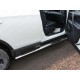 Пороги труба овальная с накладками 120х60 мм ТСС для Toyota RAV4 2015-2019