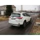 Защита заднего бампера овальная 75х42 мм ТСС для Toyota RAV4 2015-2019