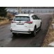 Защита заднего бампера центральная 60 мм ТСС для Toyota RAV4 2015-2019