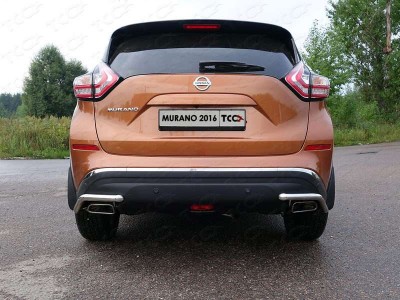 Защита задняя уголки 42 мм для Nissan Murano № NISMUR16-20