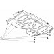 Защита картера двигателя, КПП для Renault Sandero Stepway 2009-2022 Renault Sandero 2008-2022 Renault Logan 2004-2016, Renault Logan 2014-2022, Nissan Almera 2012-2018, Lada X-Ray 2016-2022, Lada Largus 2012-н.в., Lada Largus 2024-н.в.