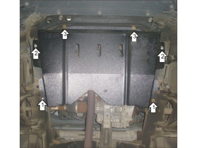 Защита картера двигателя, КПП для Renault Sandero Stepway 2009-2022 Renault Sandero 2008-2022 Renault Logan 2004-2016, Renault Logan 2014-2022, Nissan Almera 2012-2018, Lada X-Ray 2016-2022, Lada Largus 2012-н.в., Lada Largus 2024-н.в.