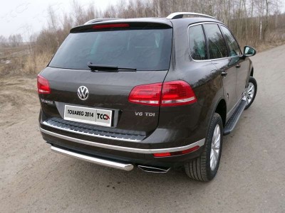 Защита заднего бампера 60 мм для Volkswagen Touareg № VWTOUAR14-19