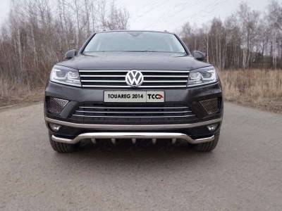Защита передняя Кенгурятник 60-42 мм для Volkswagen Touareg № VWTOUAR14-16