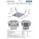 ащита картера+КПП+ комплект крепежа Rival, Алюминий для JAC JS6 2022-г.в.; 1,5