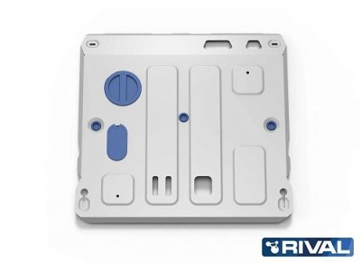 Защита картера+КПП+ комплект крепежа Rival, Алюминий для JAC JS6 2022-г.в.; 1,5 №333.9213.1