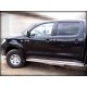 Пороги с листом d-76 Технотек для Toyota Hilux 2011-2015