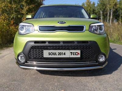 Накладка решётки радиатора нижняя 16 мм для Kia Soul № KIASOUL14-07