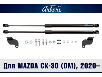 Упоры капота для MAZDA CX-30 (DM), 2020-н.в. к-кт 2 шт. / Мазда / Мазда СХ-30 №ARBORI.HD.027104