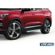 Порог-площадка "Silver" F180AL Rival + комплект крепежа Chery Tiggo 7 2019-2020, Chery Tiggo 8 2020-н.в., Chery Tiggo 8 Pro 2021-н.в.,Chery Tiggo 8 Pro Max 2022-н.в., Exeed LX 2022-н.в. 