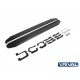 Порог-площадка "Premium-Black" A180ALB Rival + комплект крепежа Chery Tiggo 7 2019-2020, Chery Tiggo 8 2020-н.в., Chery Tiggo 8 Pro 2021-н.в., Chery Tiggo 8 Pro Max 2022-н.в., Chery Tiggo 4 Pro 2022-н.в., Exeed LX 2022-н.в. 