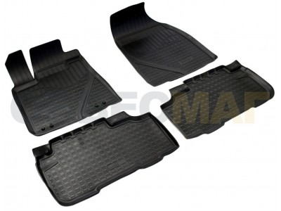 Коврики в салон Norplast полиуретан чёрные 5 мест для Toyota Highlander № NPA10-C88-305